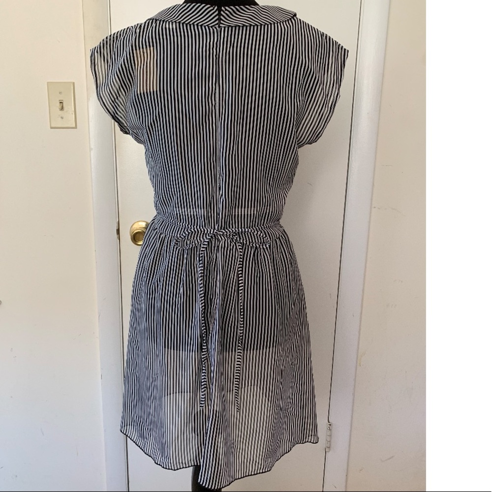 American Rag Collared black & white stripe bows - Picture 6 of 6